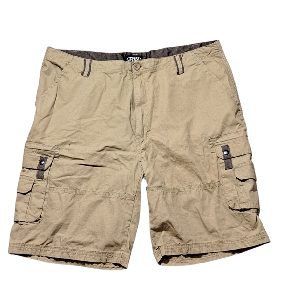 Rugged Wear Offers✅️✅️Gently Loved Men's Tan Cargo Shorts Sz 42 - Picture 5 of 7